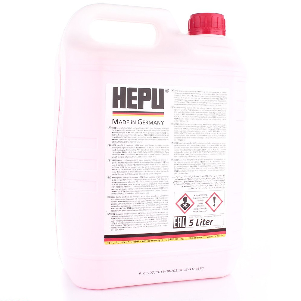 HEPU G12 концентрат антифриза красный 5 л P999-G12-005: , отзывы .