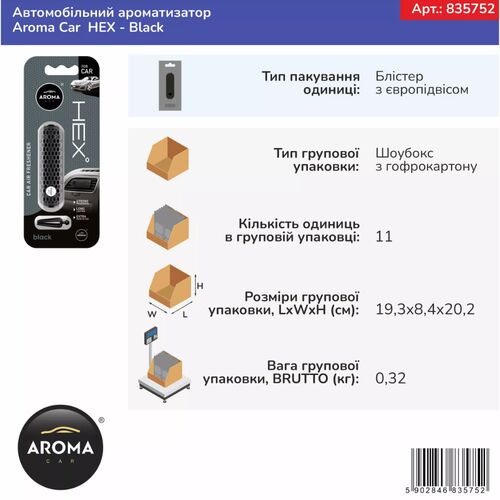 Aroma-Car Hex Black, изображение 4