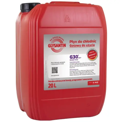 GLYSANTIN (BASF) G30 антифриз фиолетовый готовый 20 л, Цвет: Фиолетовій, Объем: 20 л