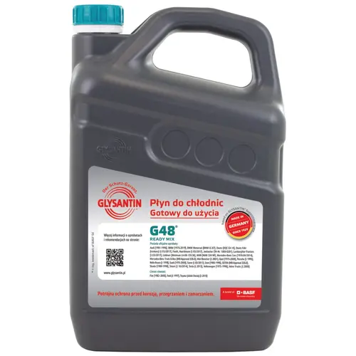 GLYSANTIN (BASF) G48 готовый зеленый антифриз 4 л, Цвет: Зеленый, Количество: 4 л