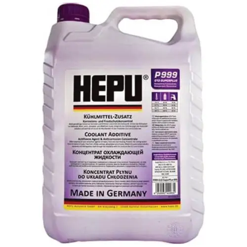 HEPU G12++ (SUPER PLUS) концентрат антифриза фиолетовый 5 л, Цвет: Фиолетовій, Количество: 5 л