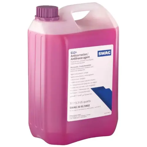 SWAG G12+ (G12 PLUS) концентрат антифризу ліловий 5 л, Колір: Фиолетовій, Кількість: 5 л