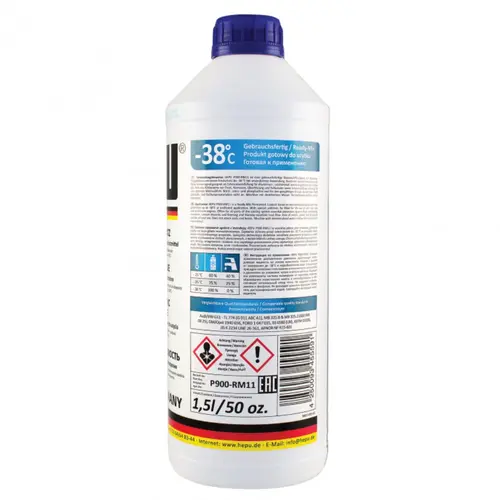 HEPU G11 антифриз синій 1,5 л, Колір: Синій, Обʼєм: 1,5 л, зображення 2