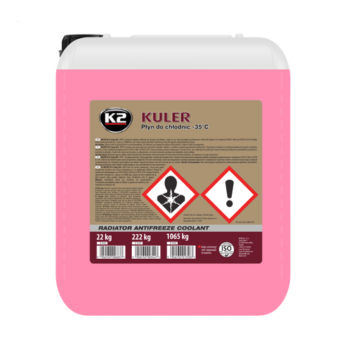 K2 KULER RED красный антифриз -35C 20 л, Цвет: Красный, Количество: 20 л