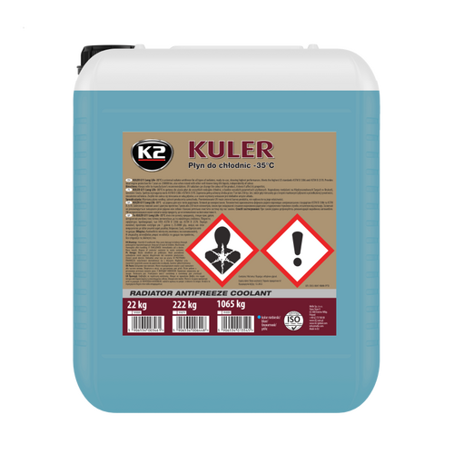 K2 KULER BLUE синий антифриз -35C 20 л, Цвет: Синий, Количество: 20 л