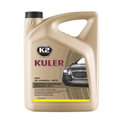 K2 KULER YELLOW желтый антифриз -35C 5 л, Цвет: Желтый, Количество: 5 л