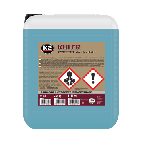 K2 KULER KONC BLUE синий коцентрат антифриза 20 л, Цвет: Синий, Количество: 20 л