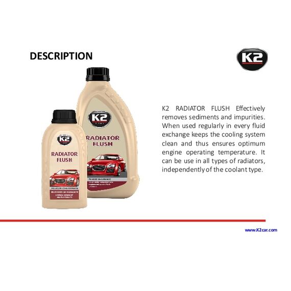 K2 Radiator Flush промывка системы охлаждения