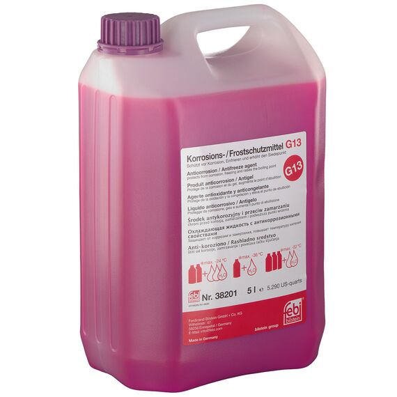 Febi Bilstein G13 концентрат антифриза фиолетовый 5 л, Цвет: Фиолетовій, Объем: 5 л