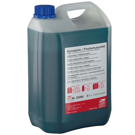 Febi Bilstein G11 концентрат антифриза синий 5 л, Цвет: Синий, Объем: 5 л