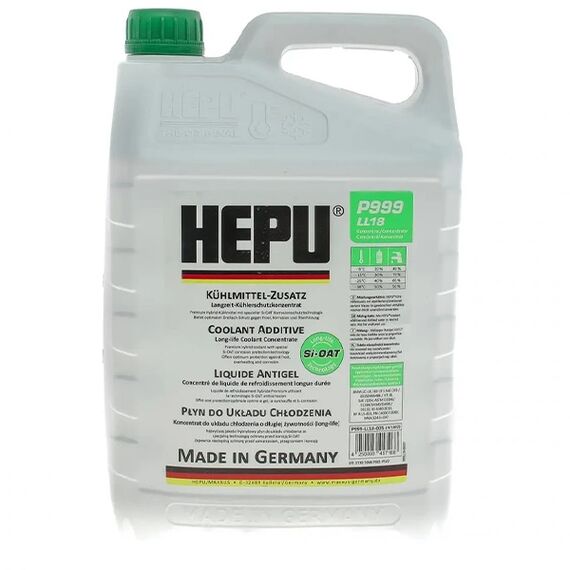 HEPU G11 LongLlife Concentrate OAT концентрат антифриза зеленый 5 л