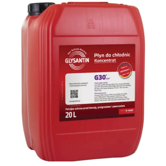 GLYSANTIN (BASF) G30 концентрат антифриза фиолетовый 20 л, Цвет: Фиолетовій, Объем: 20 л