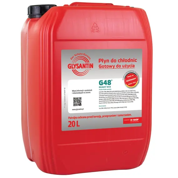 GLYSANTIN (BASF) G48 готовый зеленый антифриз 20 л, Цвет: Зеленый, Объем: 20 л