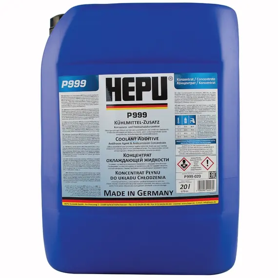HEPU G11 концентрат антифриза синий 20 л, Цвет: Синий, Объем: 20 л