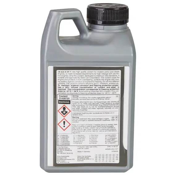 Volvo Concentrated Coolant оригинальный концентрат антифриза зеленый 1 л, изображение 2