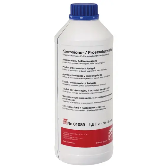 Febi Bilstein G11 концентрат антифриза синий 1,5 л, Цвет: Синий, Объем: 1,5 л