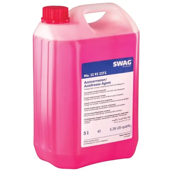 SWAG G12 концентрат антифриза красный 5 л, Цвет: Красный, Объем: 5 л