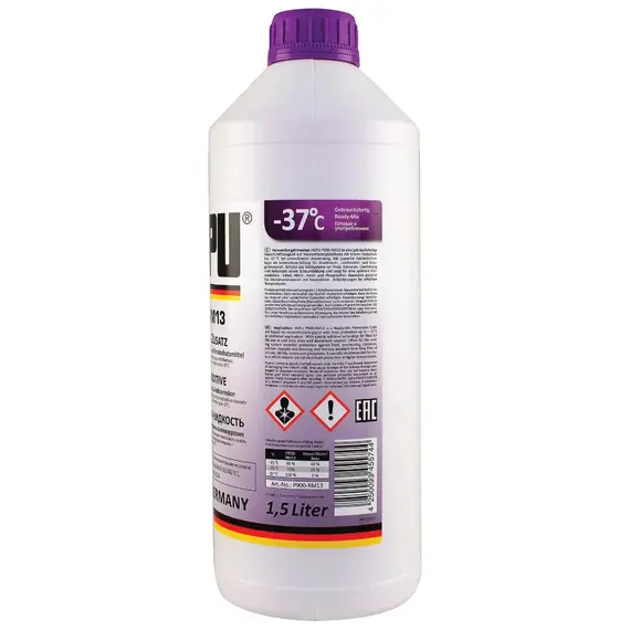 HEPU G13 антифриз фиолетовый 1,5 л, Цвет: Фиолетовій, Объем: 1,5 л, изображение 2