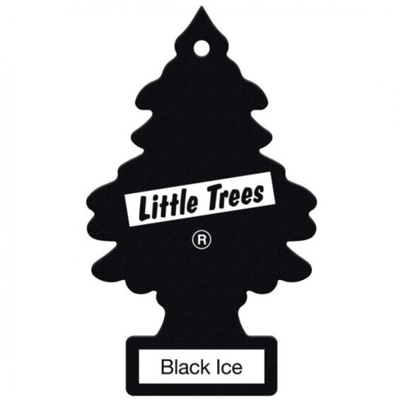 Little Trees Black Ice Air Freshener ароматизатор ёлочка с запахом черный лед, изображение 2