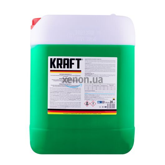KRAFT G11 антифриз зеленый 1,5 л [CLONE]
