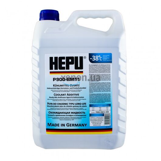 HEPU G11 антифриз синий 5 л, Цвет: Синий, Объем: 5 л