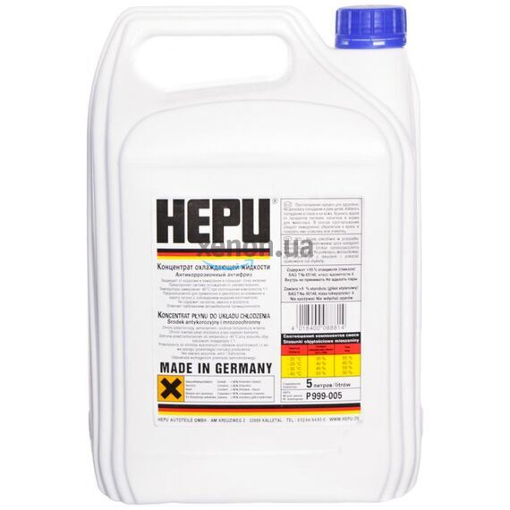 Синий антифриз HEPU G11 P900-RM11-005 Синий антифриз HEPU G11 P900-RM11-005