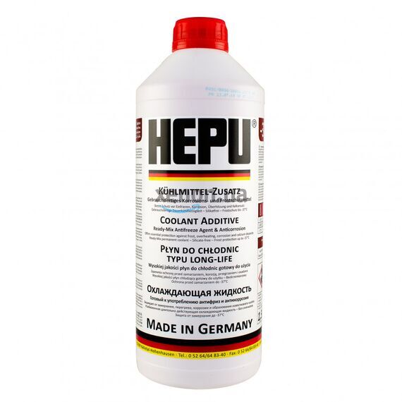 HEPU G12 антифриз красный 1,5 л