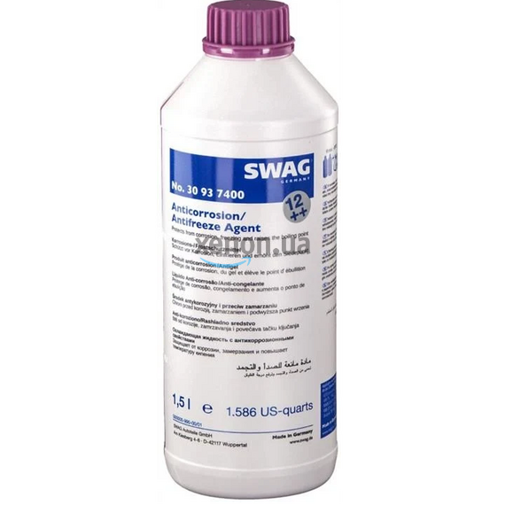 SWAG G12++ superplus концентрат антифриза фиолетовый 1 л