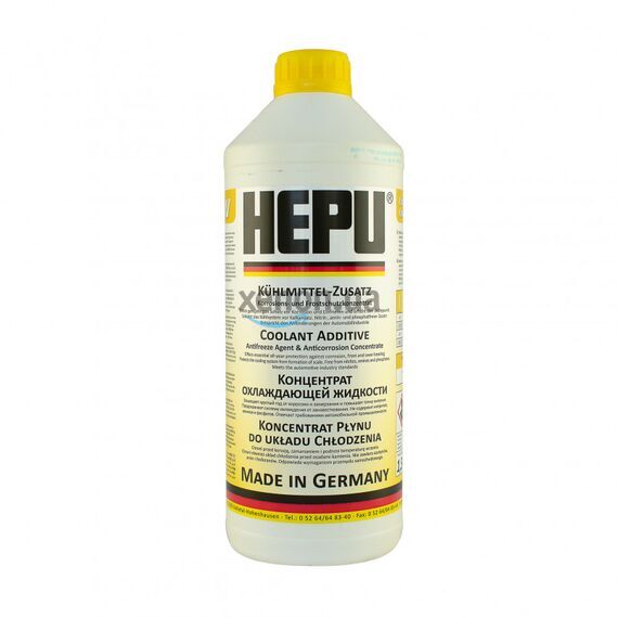HEPU G11 концентрат антифриза желтый 1,5 л, Цвет: Желтый, Объем: 1,5 л