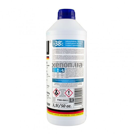 HEPU G11 антифриз синий 1,5 л, Цвет: Синий, Объем: 1,5 л, изображение 2